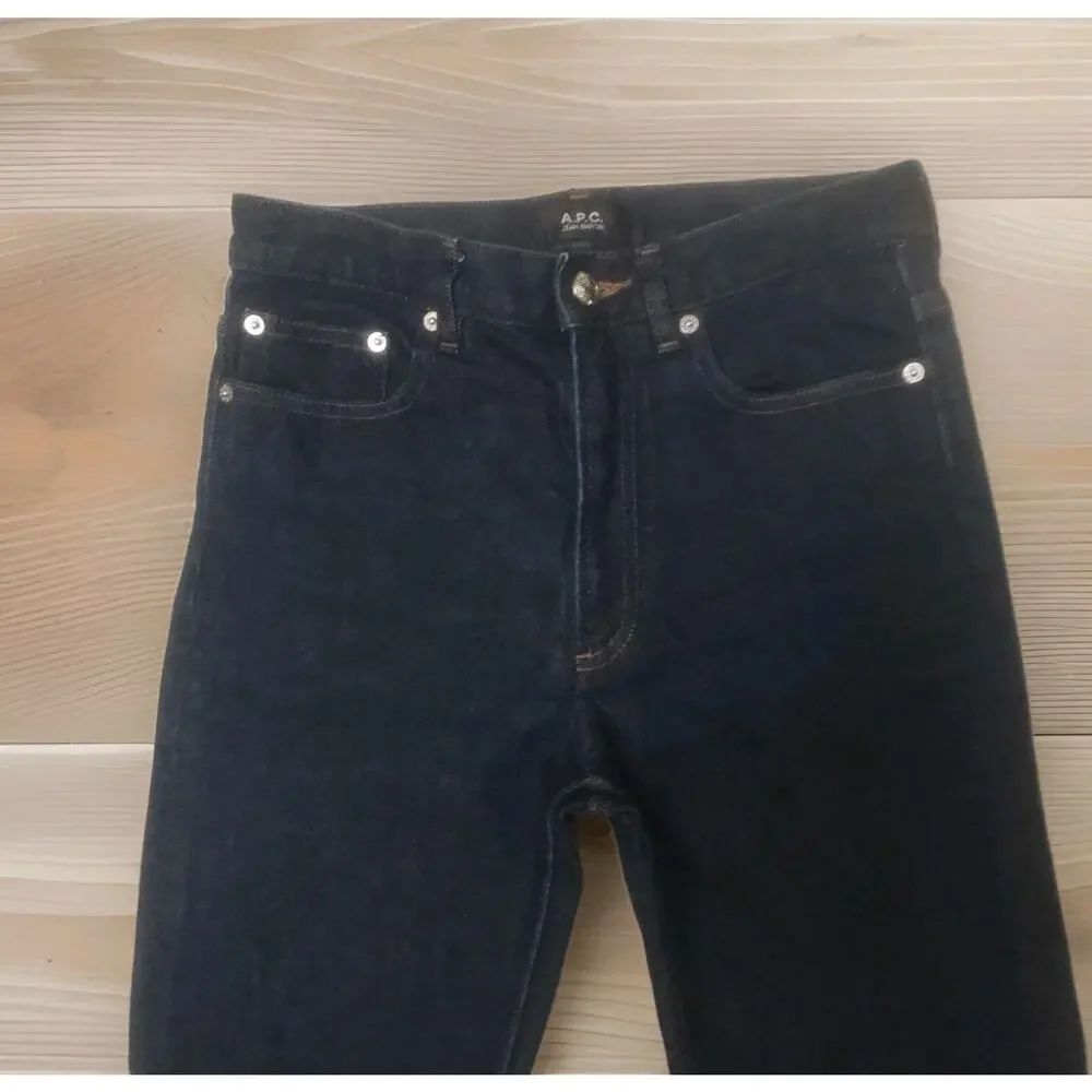 A.P.C Martin Jeans Men’s Straight Leg Tapered Flap Hems Denim 27/26